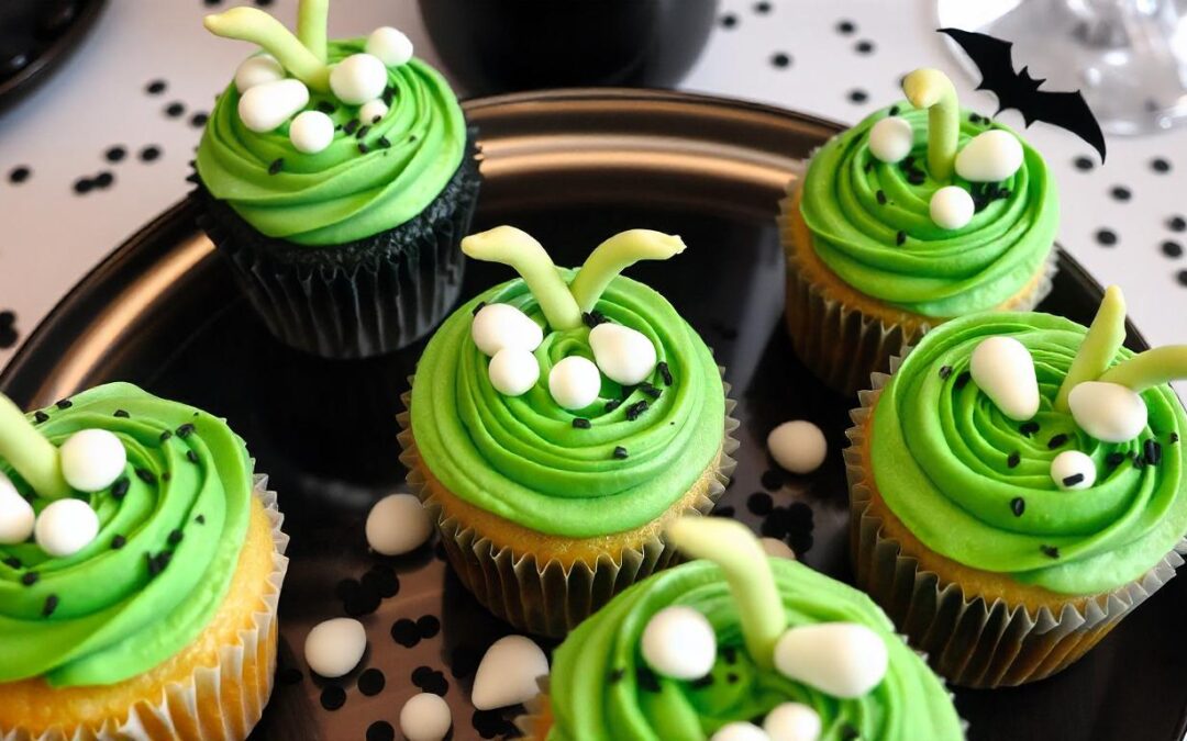 Cup Cake Verdi per Halloween