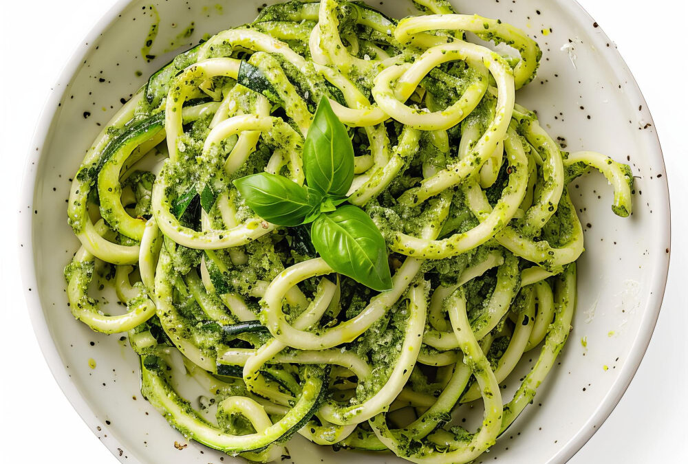 Spaghettoni al Pesto e Zucchine