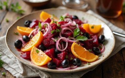 Insalata di Arance, Rape Rosse e Olive Nere