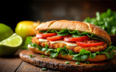 Panino Primavera con Cotoletta di Pollo e Maionese al Lime