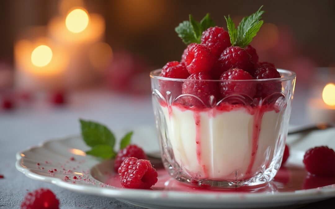 Panna Cotta Afrodisiaca con Lamponi e Vaniglia del Madagascar