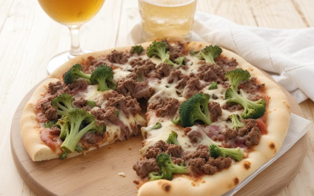 Pizza con Broccoli e Luganega
