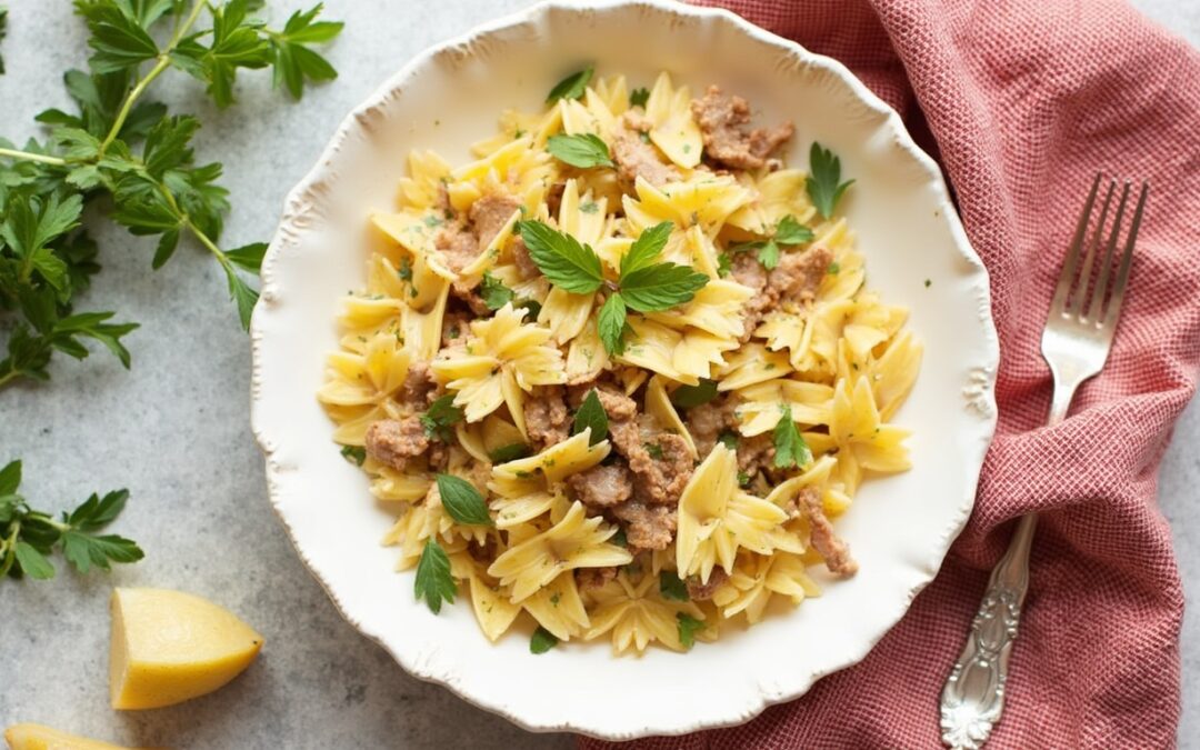 Farfalle con Tonno e Piselli - Le Ricette di Kuoko