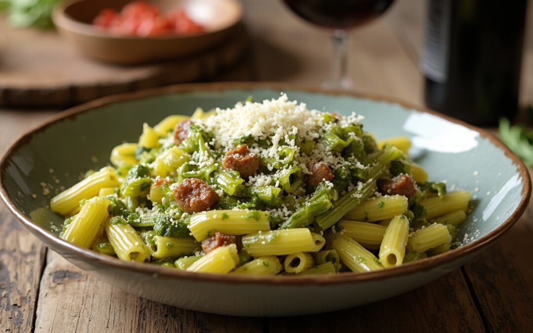 Sedanini con Broccoletti e Salsiccia