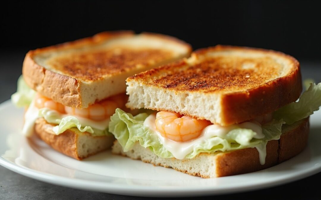 Toast di Gamberi e Indivia Belga